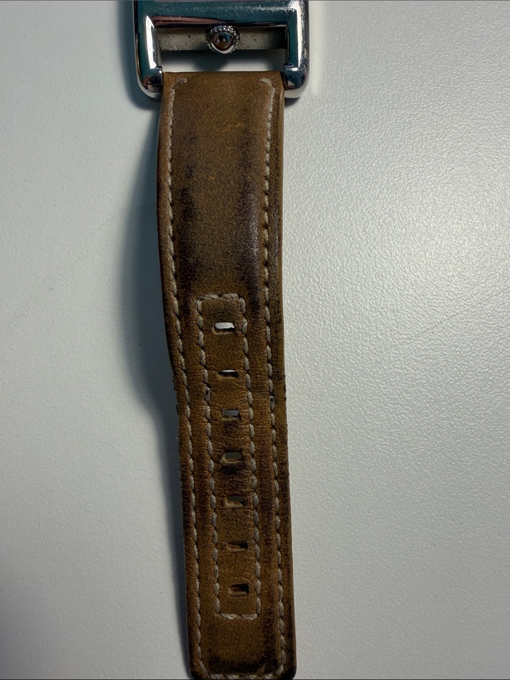 Coach Brown Leather Strap Silver Square Dial Women's Watch - Picture 7 of 7